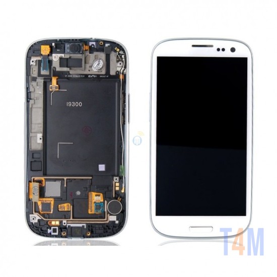 TOUCH+DISPLAY+FRAME SAMSUNG GALAXY S3 I9300 BRANCO